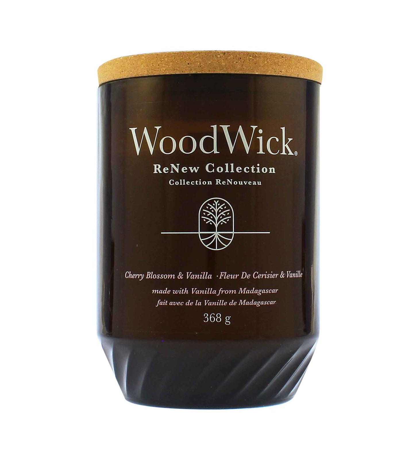 WoodWick ReNew Cherry Blossom & Vanilla large candle 368 g