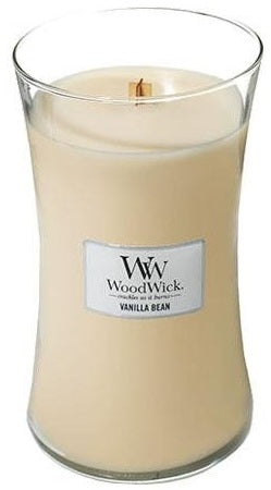 WoodWick Vanilla Bean scented candle with wooden wick 609,5 g