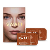 Swati Colored 1-Month Lenses Bronze 1 Pair