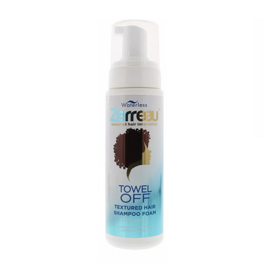 WATERLESS Zerreau Towel Off Textured Hair Shampoo Foam Coconut 180ml Unisex