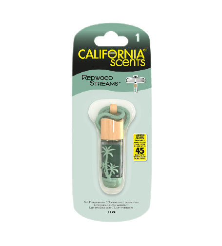 California Scents Hanging Vial Redwood Streams Car fragrance 5 ml
