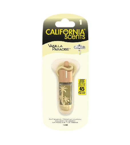 California Scents Hanging Vial Vanilla Paradise Car fragrance 5 ml