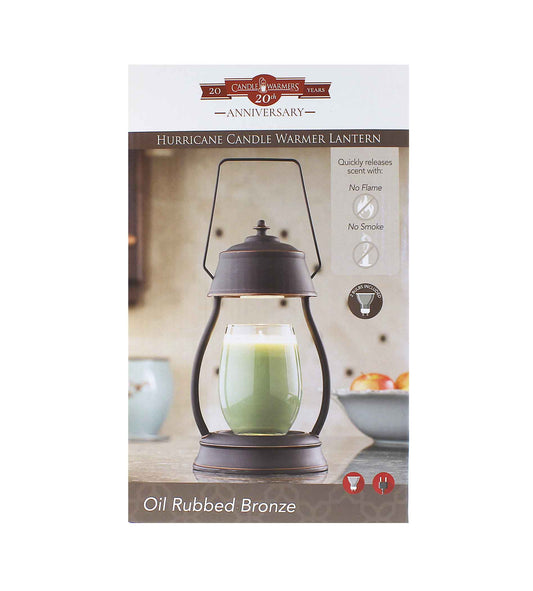 Candle Warmers Hurricane bronsljuslykta med värme
