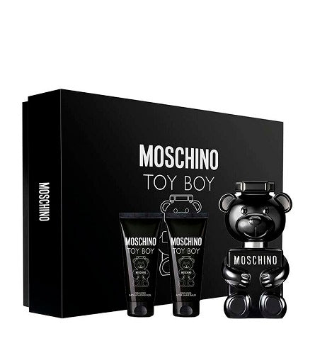 Moschino Toy Boy eau de parfum for men 50 ml + duschgel 50 ml + aftershave balsam 50 ml Presentset