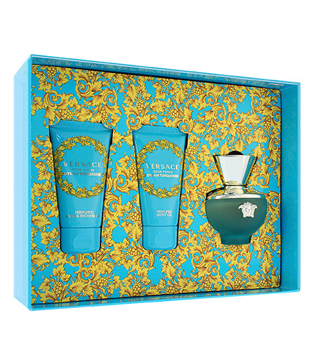 Versace Dylan Turquoise Presentset för kvinnor eau de toilette 50 ml + duschgel 50 ml + bodylotion 50 ml