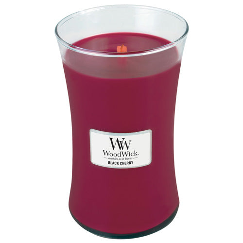 WoodWick Black Cherry scented candle with wooden wick 609,5 g