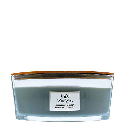 WoodWick Evergreen Cashmere scented candle wooden wick 453,6 g