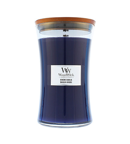 WoodWick Hinoki Dahlia scented candle wooden wick 609 g