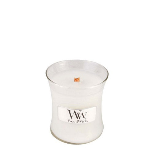 WoodWick Island Coconut scented candle with wooden wick 85 g