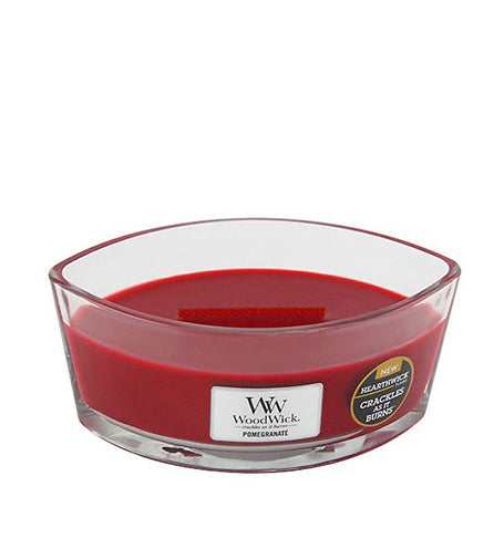 WoodWick Pomegranate scented candle with wooden wick 453,6 g