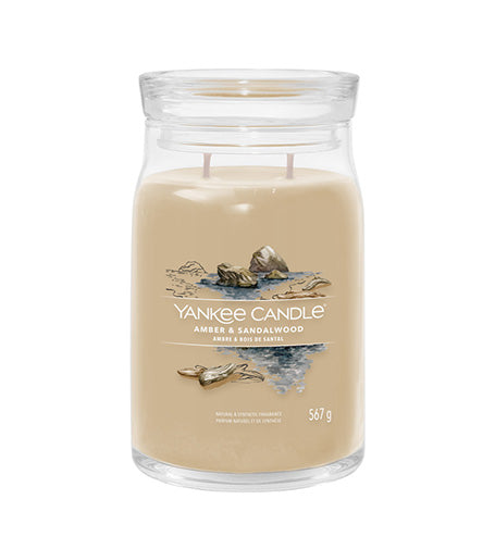 Yankee Candle Amber & Sandalwood signature large candle 567 g