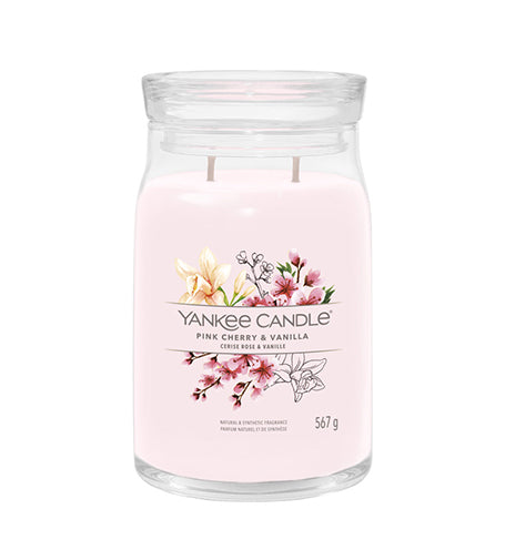 Yankee Candle Pink Cherry & Vanilla signature large candle 567 g