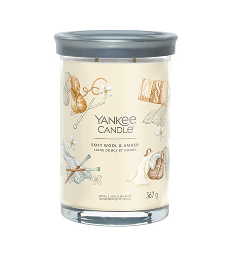 Yankee Candle Soft Wool & Amber signature large tumbler 567 g