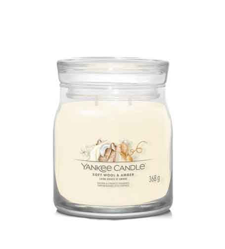 Yankee Candle Soft Wool & Amber signature candle 368 g