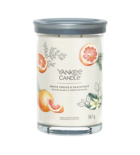 Yankee Candle White Spruce & Grapefruit signature large tumbler 567 g